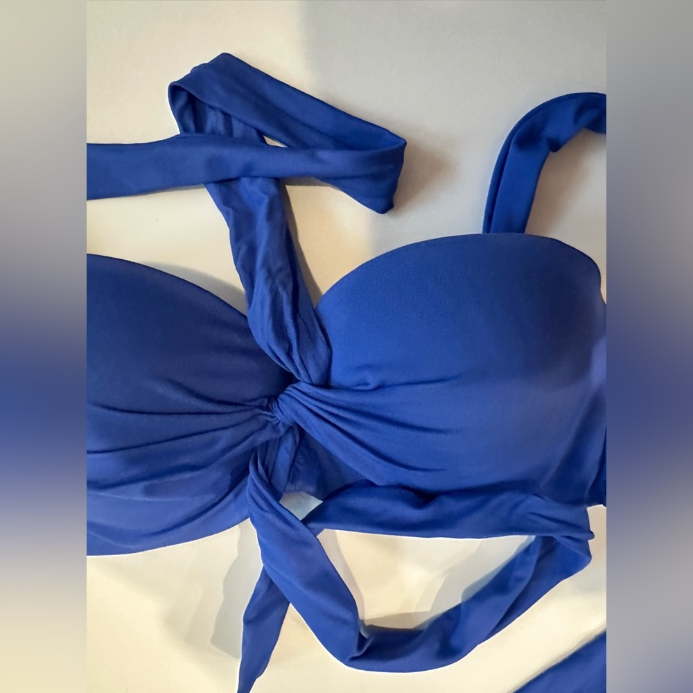 Coco Reef bikini top 32/34 C cup royal blue with changeable straps - Picture 7 of 10